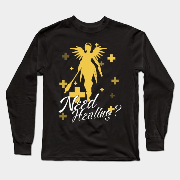 Mercy Overwatch Long Sleeve T-Shirt by Digitalgarz